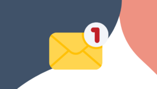 graphic of an email